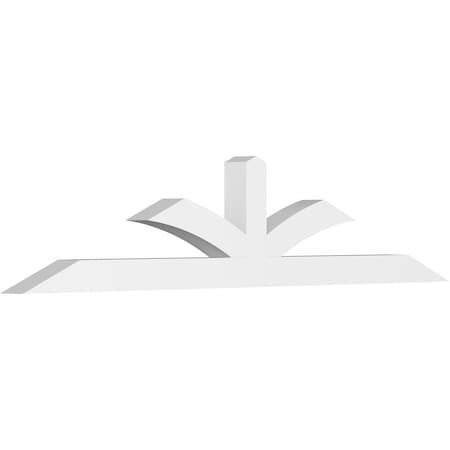 Ekena Millwork Richland Architectural Grade PVC Gable Bracket, 84"W x 17 1/2"H x 4"D x 4"F, 5/12 Pitch GBP084X18X0404RIC00